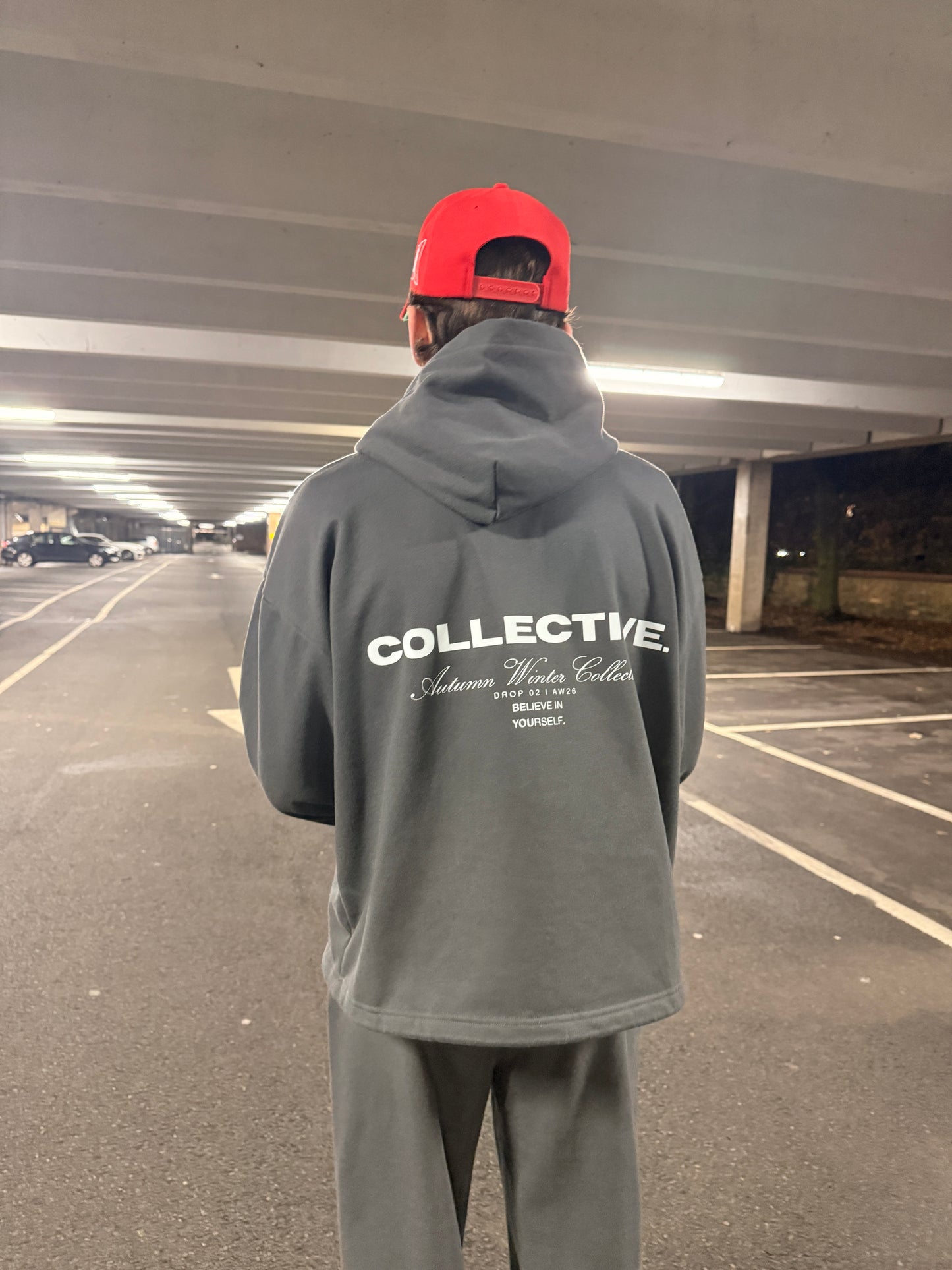 DRAWSTRING HOODIE ESSENTIAL • SLATE GREY