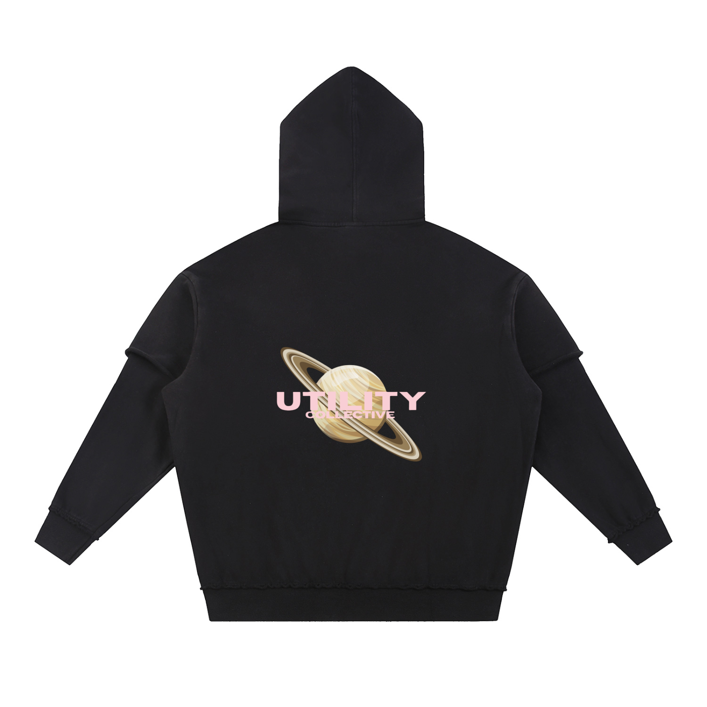 RAW-EDGE WASHED HOODIE